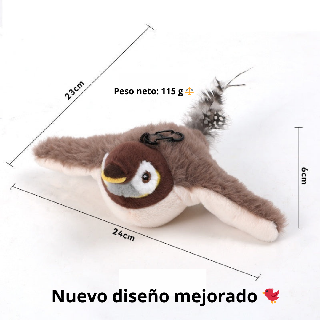 Juguete Interactivo de Peluche para Gatos - Sonido Realista