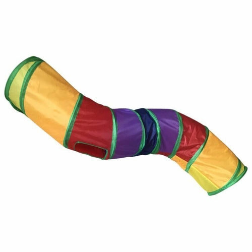 Foldable S-Shaped Interactive Cat Tunnel for Active Play