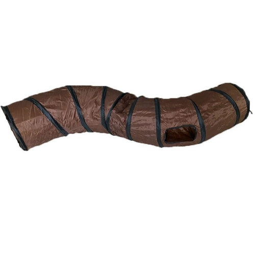 Foldable S-Shaped Interactive Cat Tunnel for Active Play