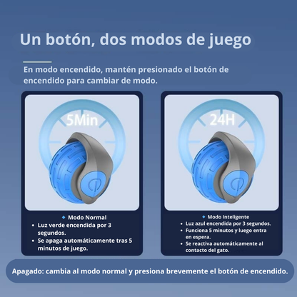 Pelota Interactiva para Gatos - Juguete Automático Eléctrico