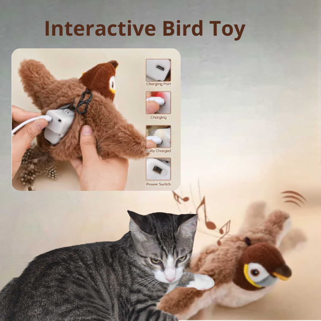 Juguete Inteligente de Ave para Gatos – Mantiene a tu Gato Activo