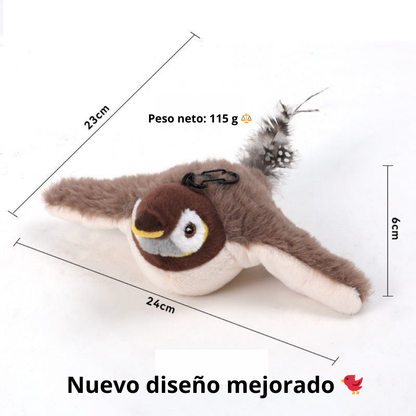 Juguete Interactivo de Peluche para Gatos - Sonido Realista
